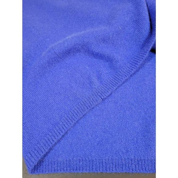 Aqua Girls Long Raglan Sleeves Blue Anchor Cashmere Sweater Pullover Size XL - Picture 8 of 9
